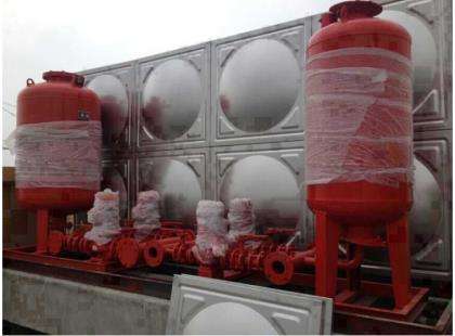 中天翡丽湾箱泵一体化施工现场